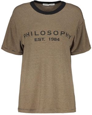 Philosophy Di Lorenzo Serafini Striped T-Shirt - Green