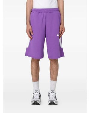 DISCLAIMER Frayed Shorts - パープル