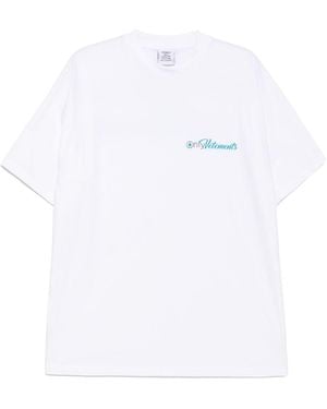 Vetements Logo-Print T-Shirt - White