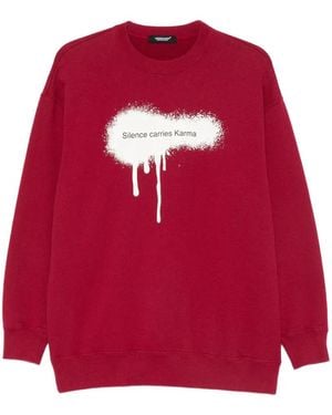 Undercover Sudadera Con Estampado Gráfico - Rojo