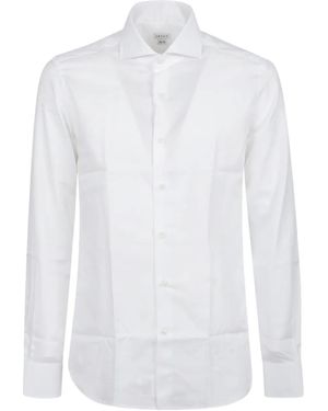 Orian Point-Collar Cotton Shirt - White