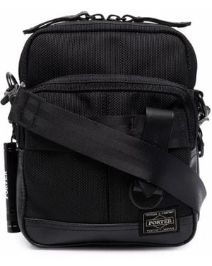 Porter-Yoshida and Co ロゴ ショルダーバッグ - ブラック