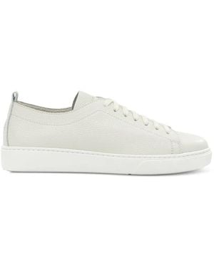 Henderson Lidia Pebbled-Leather Trainers - White