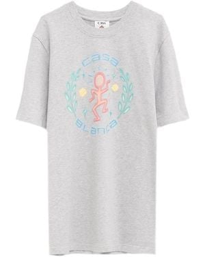 CASABLANCA Graphic-Print Cotton T-Shirt - White