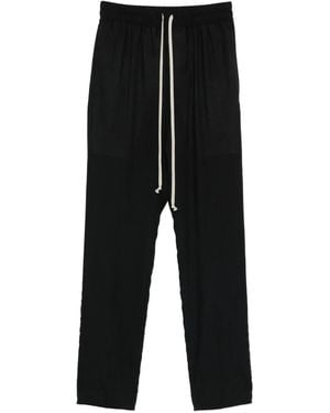 Rick Owens Drawstring Slim Trousers - Black