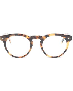 Lunor Brille Mit Rundem Gestell - Braun