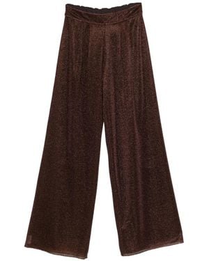 Oséree Lumiere Tailored Long Pants - Brown