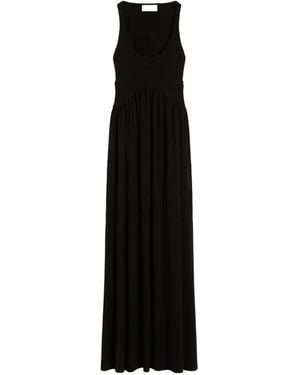 Sportmax Gathered Maxi Dress - Black