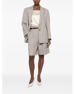 JOSEPH Gaia Silk Satin Blouse - Natural