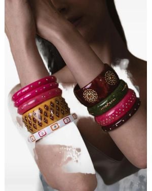 Mark Davis Multi-Stone Bracelet - Red