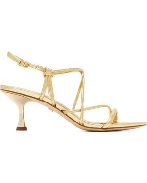 Sam Edelman 60 Mm Sandalen Met Gekruiste Bandjes - Metallic