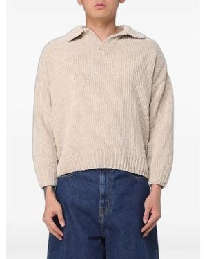 Bonsai Ribbed-Knit Jumper - Blue
