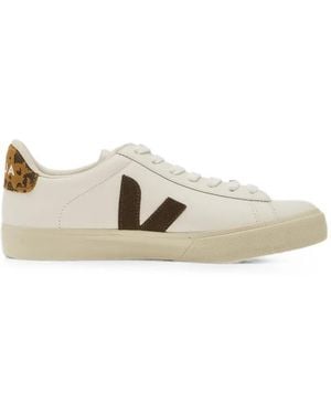 Veja Campo Leather Camel Wild Country Sneakers - White