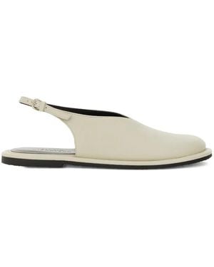 Studio Nicholson Ballerines À Détail De Boucle - White