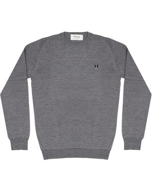 PELO FOUNDATION Dog-Appliqué Jumper - Grey