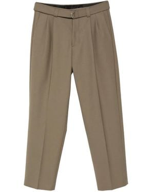 Eraldo Belted Pleated Pants - Grey