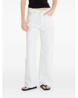 Calvin Klein Low-Rise Jeans - White