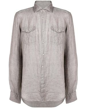 Dell'Oglio Double Pocket Shirt - Grey