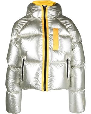 Givenchy Laminated Hooded Puffer Jacket - Gray
