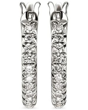 John Hardy Pendientes De Aro Jh Essential Con Diamantes - Blanco
