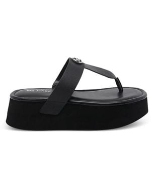 MICHAEL Michael Kors Logo-Detail Open-Toe Sandals - Black