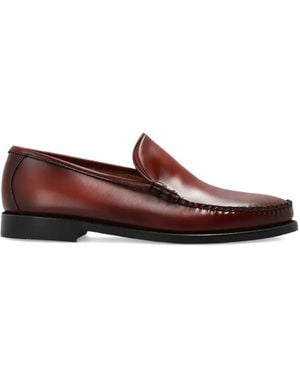 G.H. Bass & Co. Stitched Leather Loafers - Brown