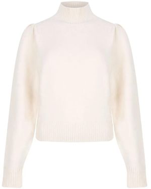 Isabel Marant パフスリーブ ハイネックセーター - ホワイト