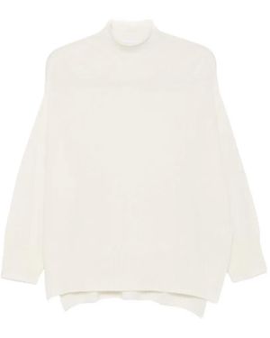 SOLOCASCMIR High-Neck Cashmere Sweater - White