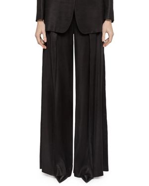 Nissa High-Rise Palazzo Pants - White