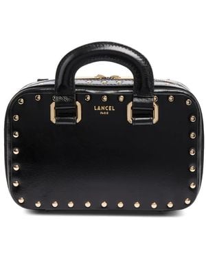 Lancel Bcbg Studded Vanity Shoulder Bag - Black