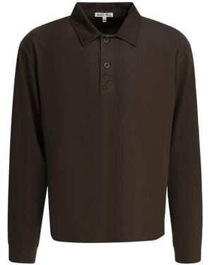 Alex Mill Poloshirt Mit Knopfleiste - Schwarz