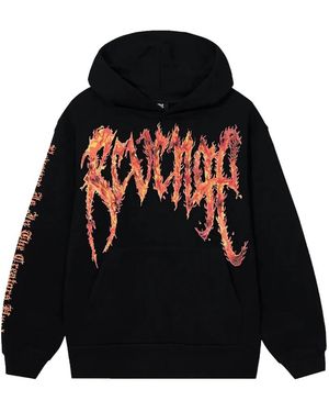 REVENGE Felpa Inferno Con Cappuccio - Nero