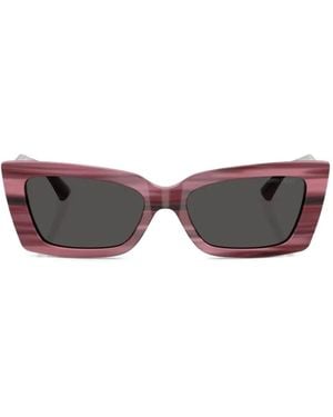 Jimmy Choo Zonnebril Met Cat-Eye Montuur - Bruin