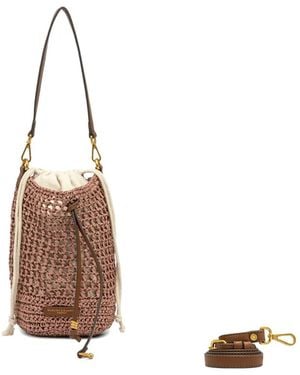 Gianni Chiarini Nefeli Woven Cross Bodybag - Pink