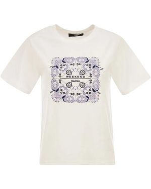 Weekend by Maxmara West Embroidery T-Shirt - White