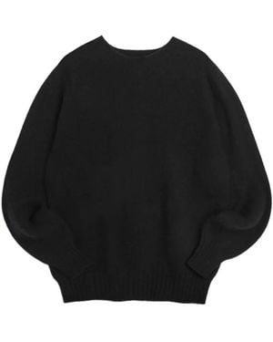 YMC Suedehead Crew-Neck Jumper - Black