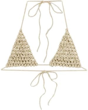 Isa Boulder Top Bikini A Triangolo - Metallizzato
