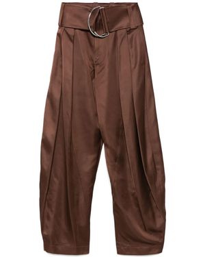 JW Anderson Satin Trousers - Brown