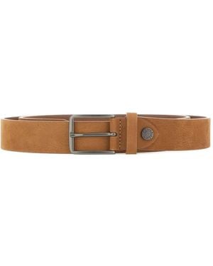 Gianni Chiarini Nubuck Buckle Belt - White