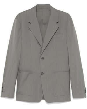 Prada Single-Breasted Blazer - Grey