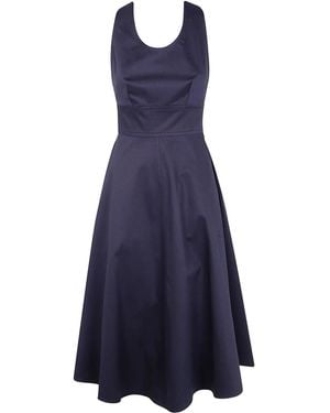 Aspesi Kleid aus Baumwollstretch - Blau