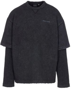 Daily Paper Logo-print T-shirt - Blau