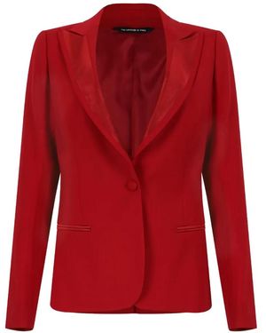 Tonello Peak-Lapel Blazer - Red