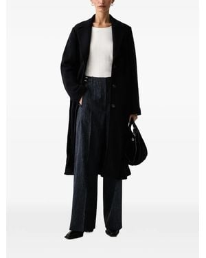 Marc O' Polo Belted Single-Breasted Coat - Black