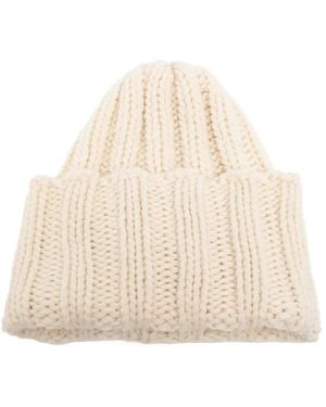Inverni Hats Gerippte Beanie - Natur