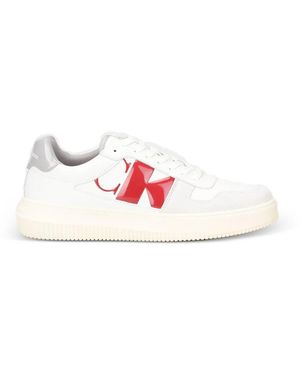 Calvin Klein Logo-Print Trainers - Pink