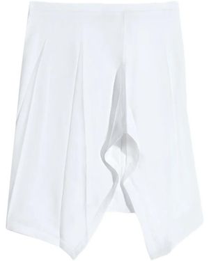 Lemaire Creased Foulard Skirt - White