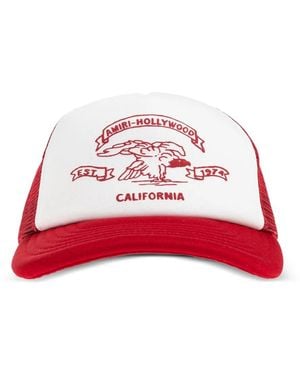 Amiri California Graphic Trucker Baseball Cap - Red