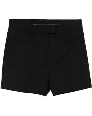 Semicouture Pressed-Crease Tailored Shorts - Black