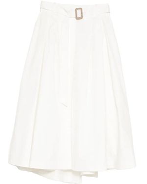 Juun.J Cotton Midi Skirt - White